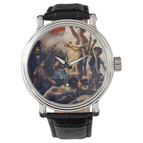 Liberty Leading People Painting Eugne Delacroix Watch
