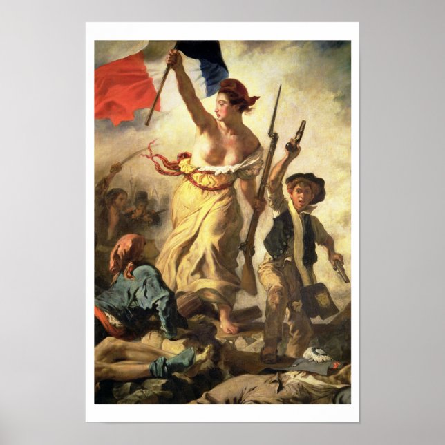 Liberty Leading the People, 28 July 1830 (oil on c Poster (Front)
