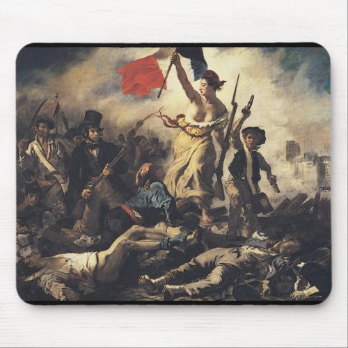 Liberty Leading the People by Eugene Delacroix Mouse Pad