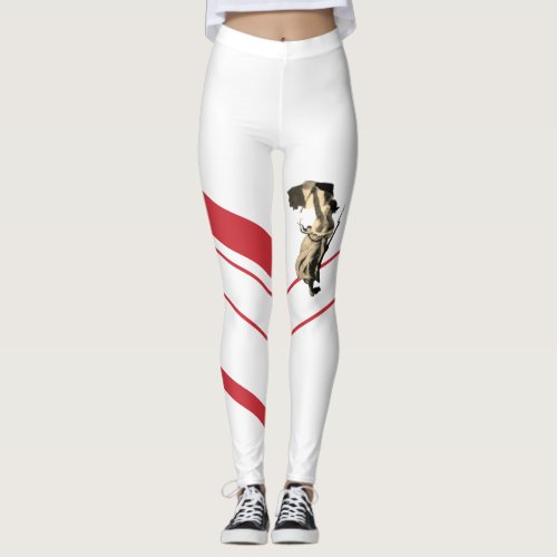 Liberty Leading the People Delacroix revolutionary Leggings