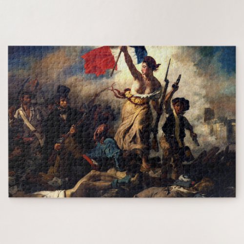 Liberty Leading the People Eugene Delacroix Jigsaw Puzzle
