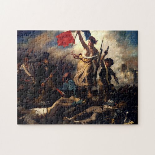 Liberty Leading the People Eugene Delacroix Jigsaw Puzzle