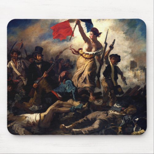 Liberty Leading the People Eugene Delacroix Mouse Pad