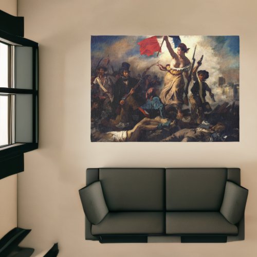 Liberty Leading the People Eugene Delacroix Rug