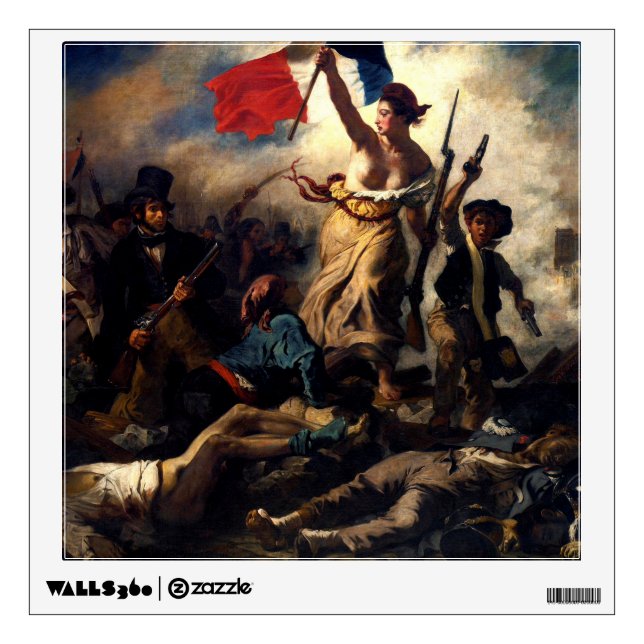 Liberty Leading the People, Eugene Delacroix Wall Decal (Front)
