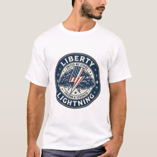 Liberty Lightning Patriotic Patriotic Storm Lightn T-Shirt