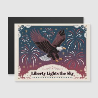 Liberty Lights the Sky • 1776–2026 Keepsake Card