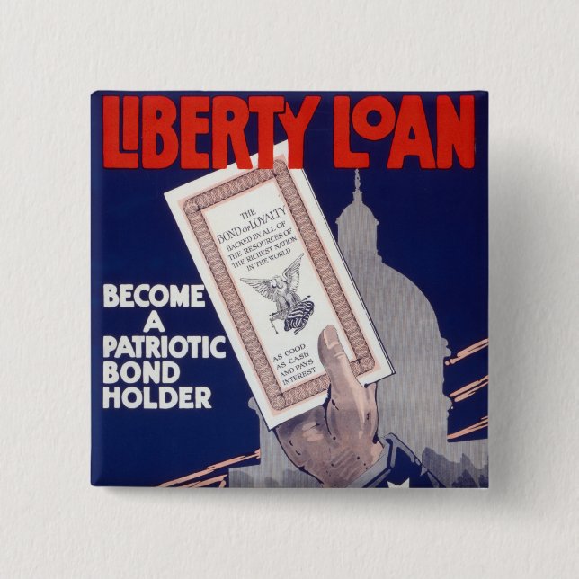 Liberty Loan Pinback Button (Front)