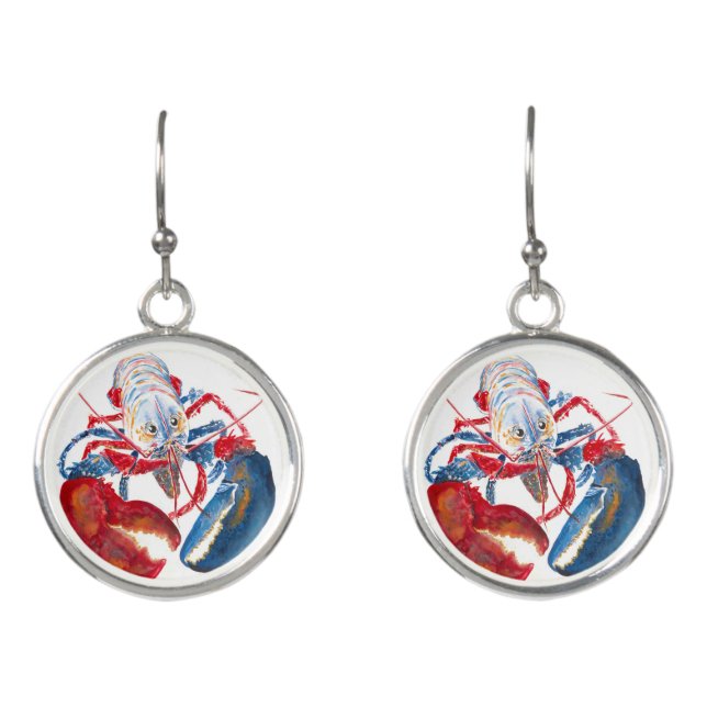 Liberty Lobster Earrings (Front)