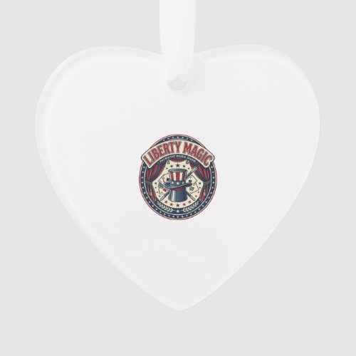 Liberty Magic Patriotic Patriotic Magic Show Vinta Ornament
