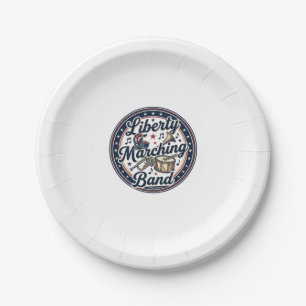 Liberty Marching Band Patriotic Patriotic Marching Paper Plates