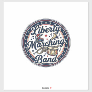 Liberty Marching Band Patriotic Patriotic Marching Sticker