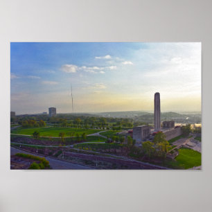 Liberty Memorial, Kansas City, Missouri, Evening Poster