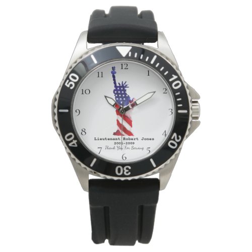  Liberty Military Veteran Red White Blue Watch