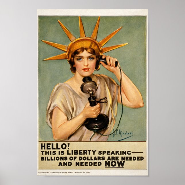 Liberty needs Money Poster (Front)