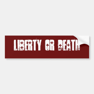 LIBERTY OR DEATH BUMPER STICKER