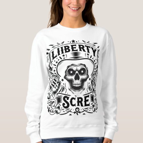  Liberty or Scare Classic Ink Meets Halloween Sweatshirt