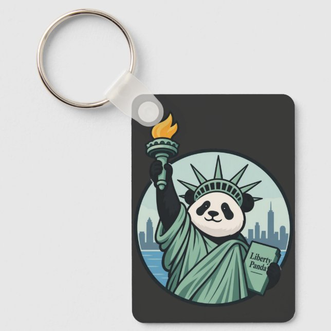 Liberty Panda Keychain (Front)