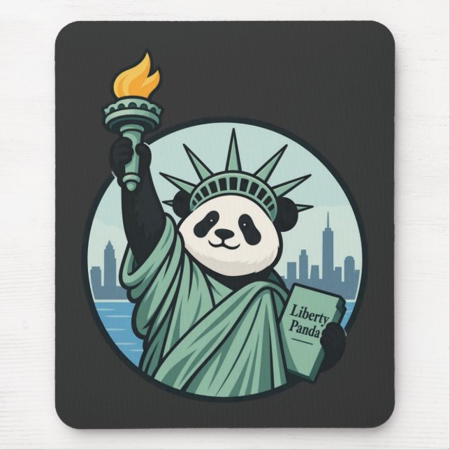 Liberty Panda Mouse Pad (Front)