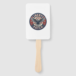 Liberty Patch Patriotic Patriotic Patch Embroidery Hand Fan