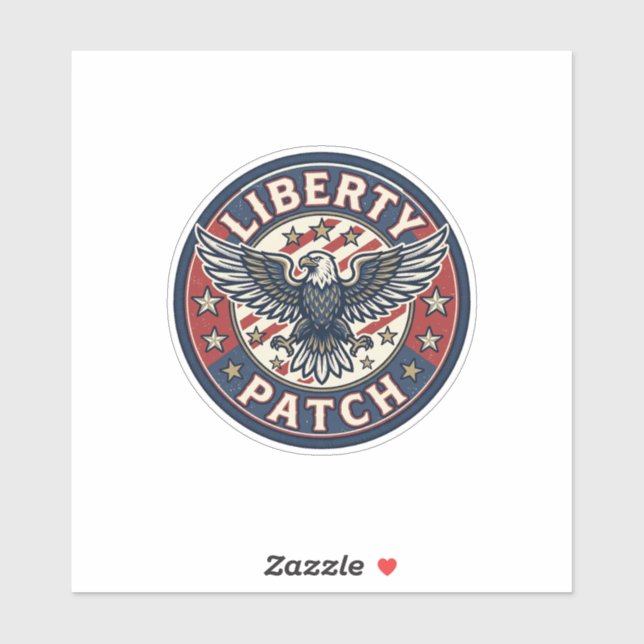 Liberty Patch Patriotic Patriotic Patch Embroidery Sticker (Sheet)