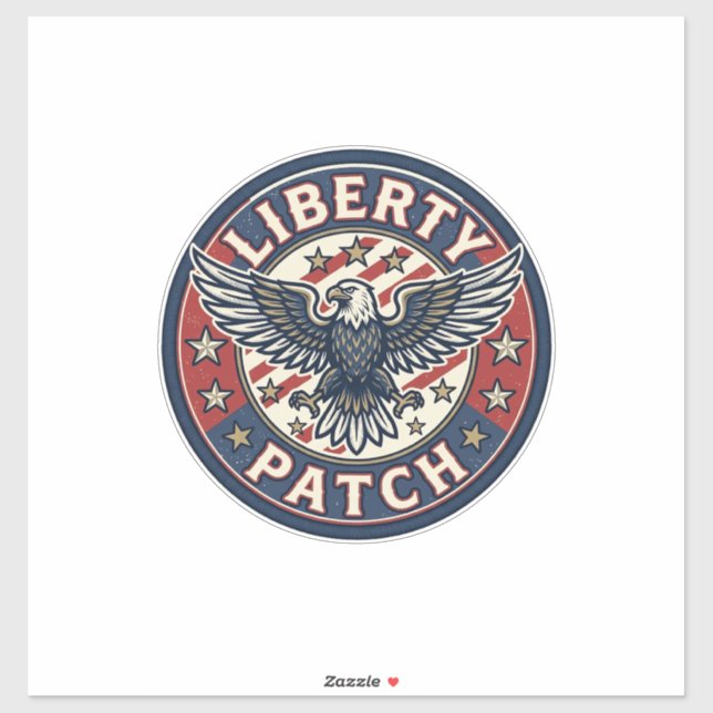 Liberty Patch Patriotic Patriotic Patch Embroidery Sticker (Sheet)