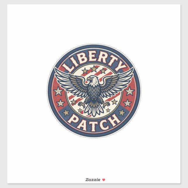 Liberty Patch Patriotic Patriotic Patch Embroidery Sticker (Sheet)
