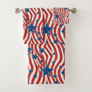 Liberty Patriotic  Bath Towel Set