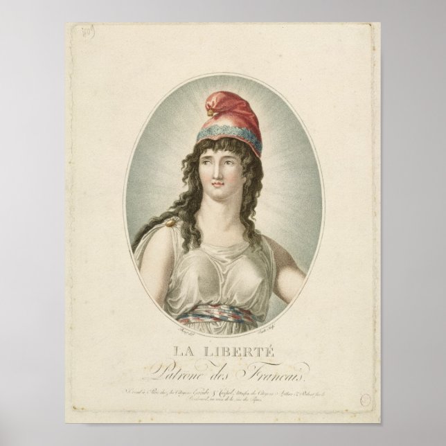 Liberty, Patron of the French, engraved by Ruotte Poster (Front)