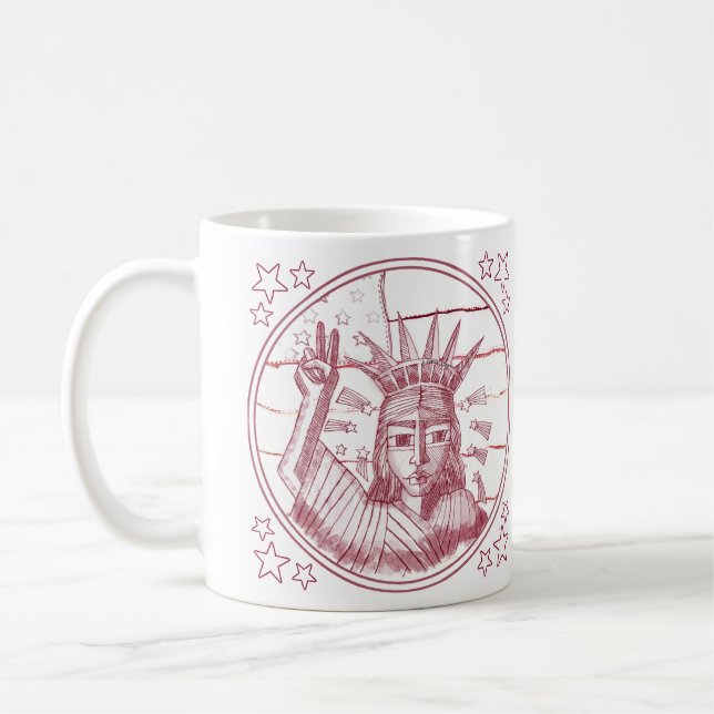 Liberty Peace Coffee Mug (Left)