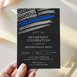 LIBERTY Police Law Enforcement Retirement Party Invitation
