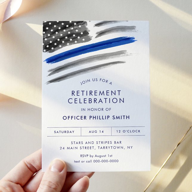LIBERTY Police Law Enforcement Retirement Party Invitation (Creator Uploaded)