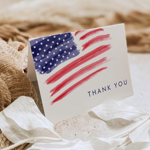 LIBERTY Police Military Retirement Party Thank You Card