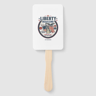 Liberty Popsicle Patriotic Patriotic Ice Cream Pop Hand Fan