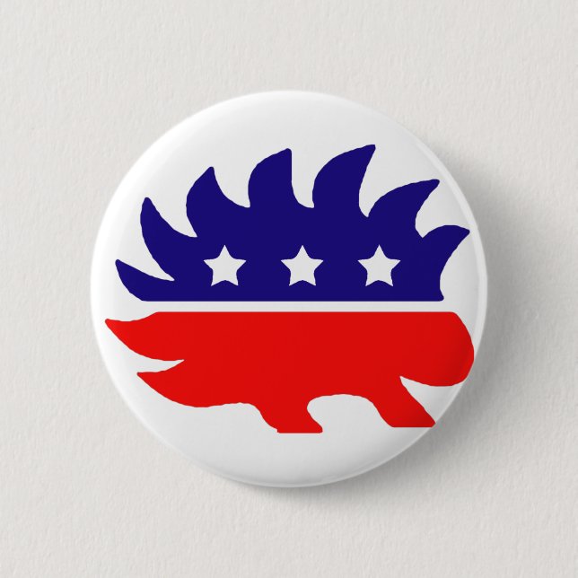 Liberty porcupine button (Front)