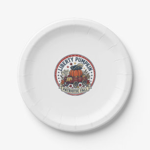 Liberty Pumpkin Patriotic Patriotic Pumpkin Fall A Paper Plates
