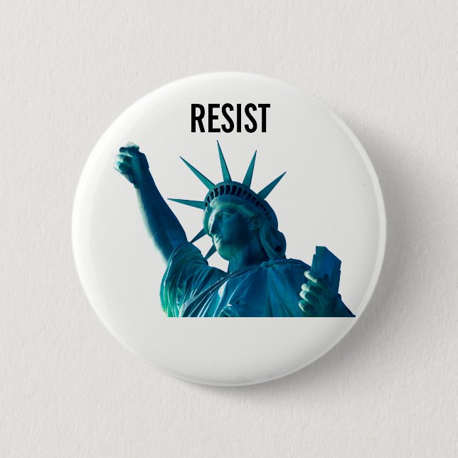 Liberty Resists Pinback Button (Front)