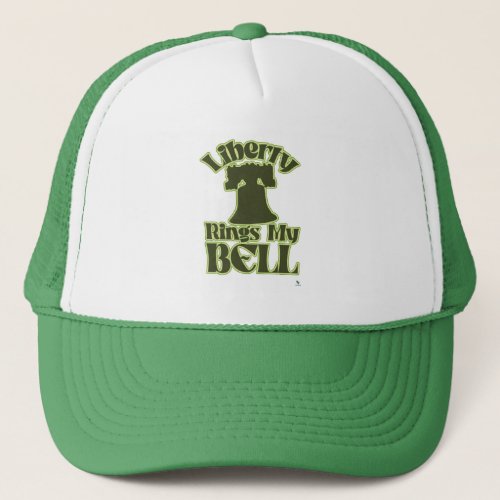 Liberty Rings My Bell Fun Travel Logo Trucker Hat