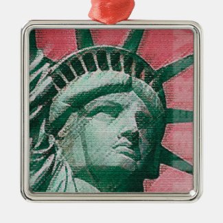 Liberty Rising Metal Ornament
