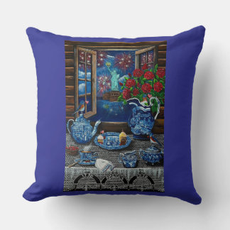 Liberty’s Tea Time Delight! Throw Pillow