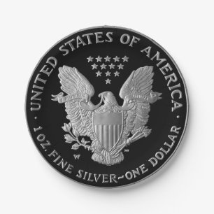 Liberty Silver Dollar Tail 2006 Paper Plates