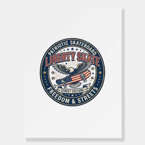 Liberty Skate Patriotic Patriotic Skateboard Vinta Foam Board