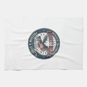 Liberty Skate Patriotic Patriotic Skateboard Vinta Kitchen Towel
