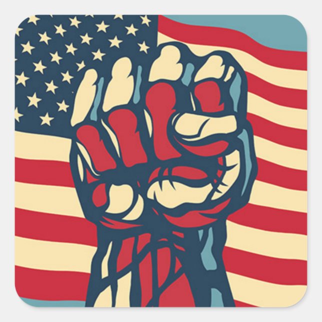 Liberty Square Sticker (Front)