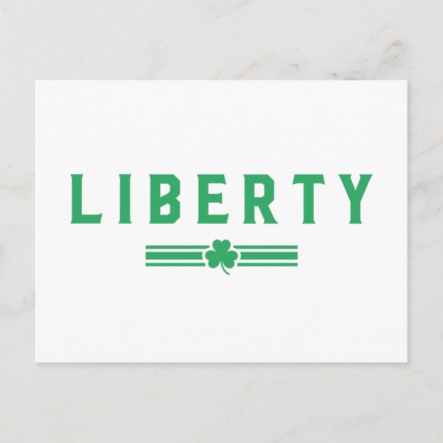 Liberty | St. Patrick's Day - Lucky Stripe Postcard (Front)