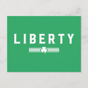 Liberty St. Patrick's Day - Lucky Stripe Postcard