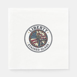 Liberty Stained Glass Patriotic Patriotic Stained Napkins