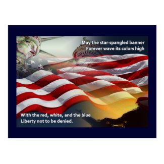 Liberty Star-Spangled Banner Postcard