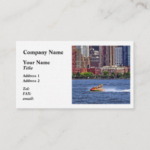 Liberty State Park - Jet Ski in Morris Canal Basin Business Card