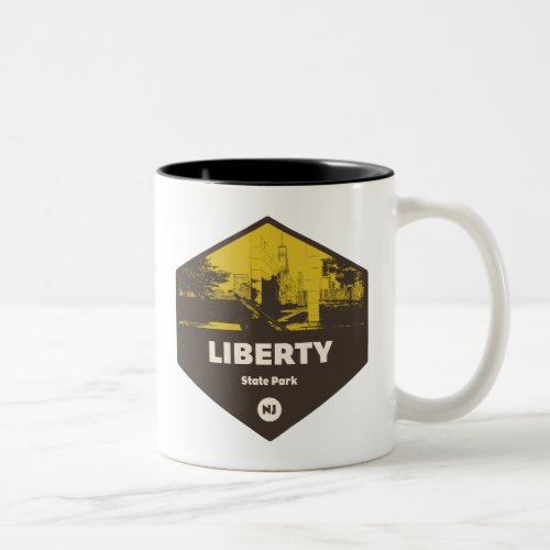 Liberty State Park New Jersey Two_Tone Coffee Mug